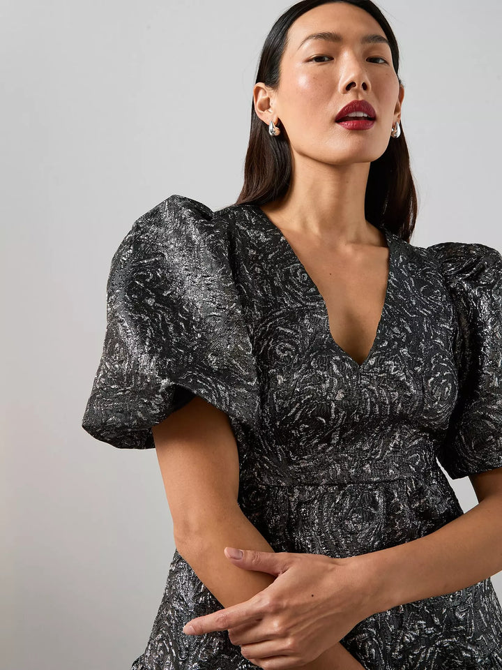 Rochie mini THE VERY COLLECTION, argintiu