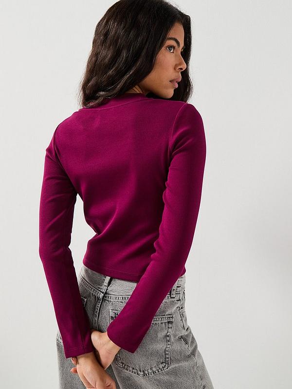 Bluză CALVIN KLEIN JEANS, vișiniu