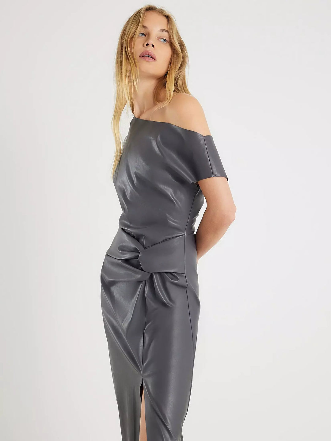 Rochie midi RIVER ISLAND, gri