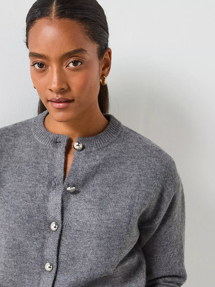 Cardigan MANGO, gri