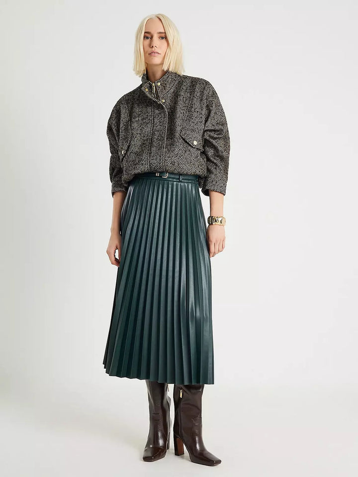 Műbőr szoknya RIVER ISLAND, zöld