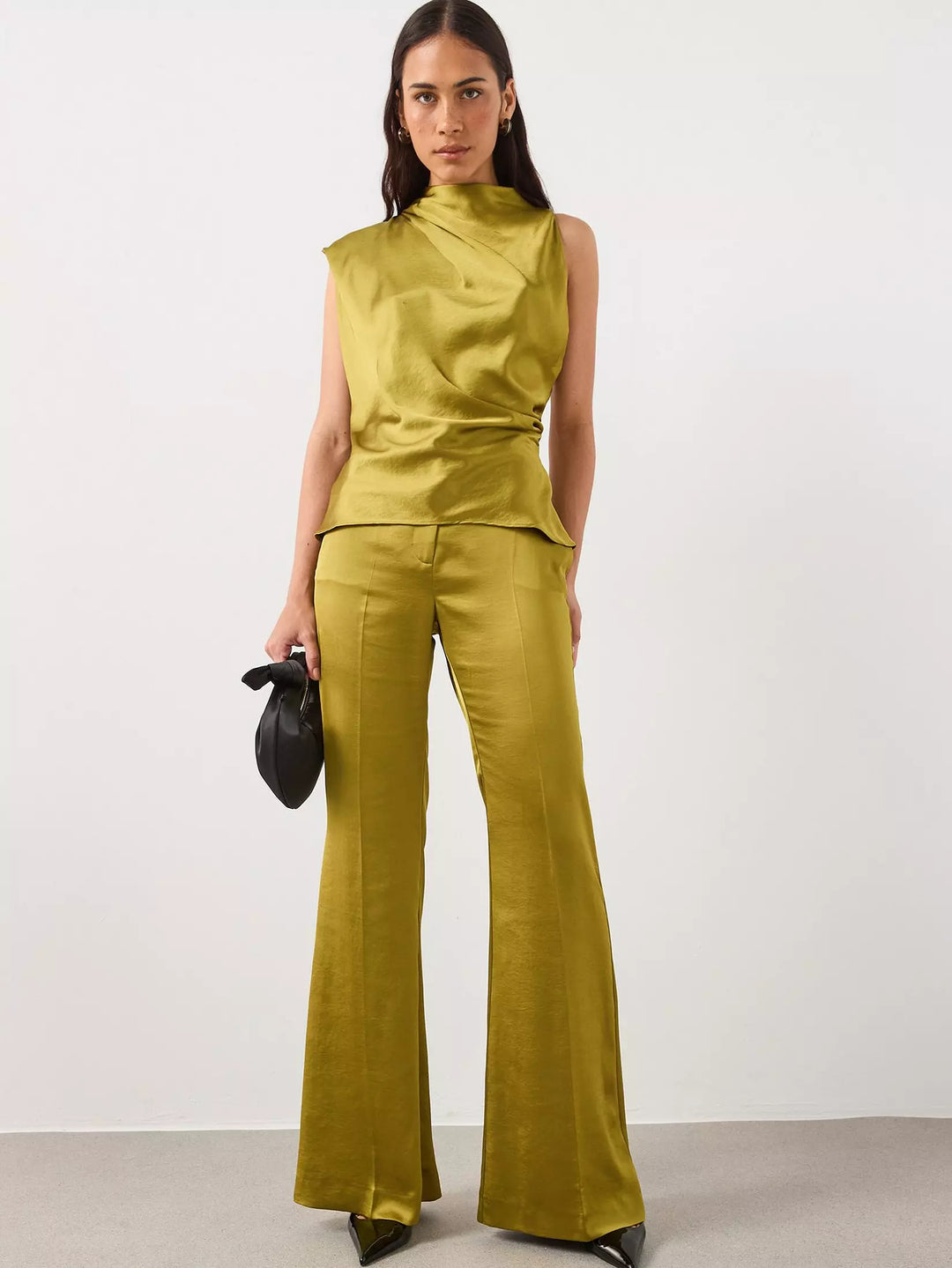 Nadrág MANGO, khaki