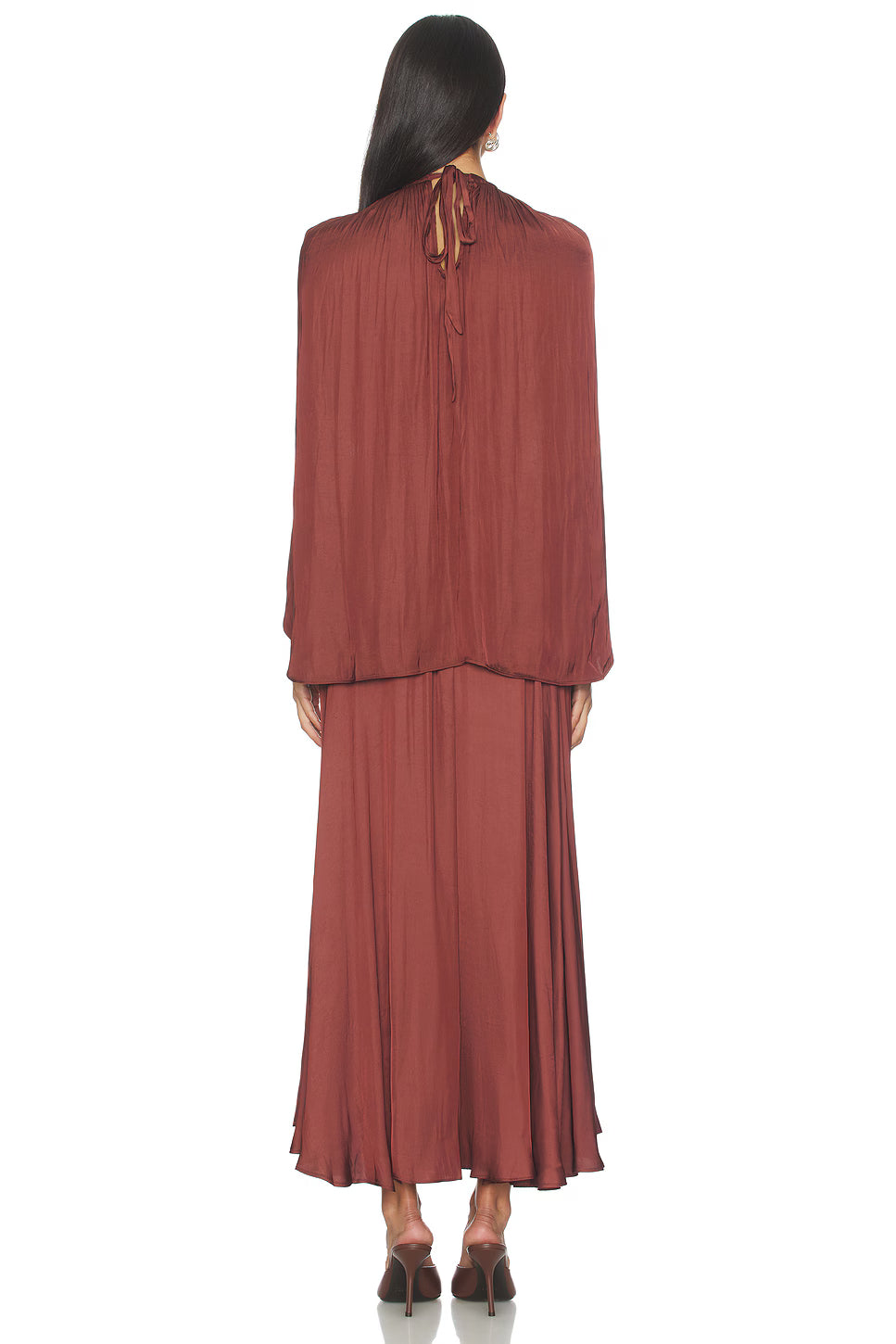 Rochie midi WEWOREWHAT, maro