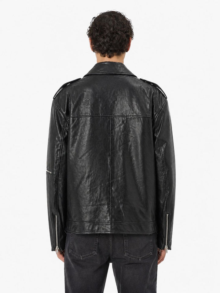 Geacă din imitație ASOS, negru