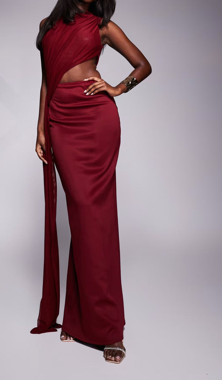 Rochie maxi ASOS, vișiniu