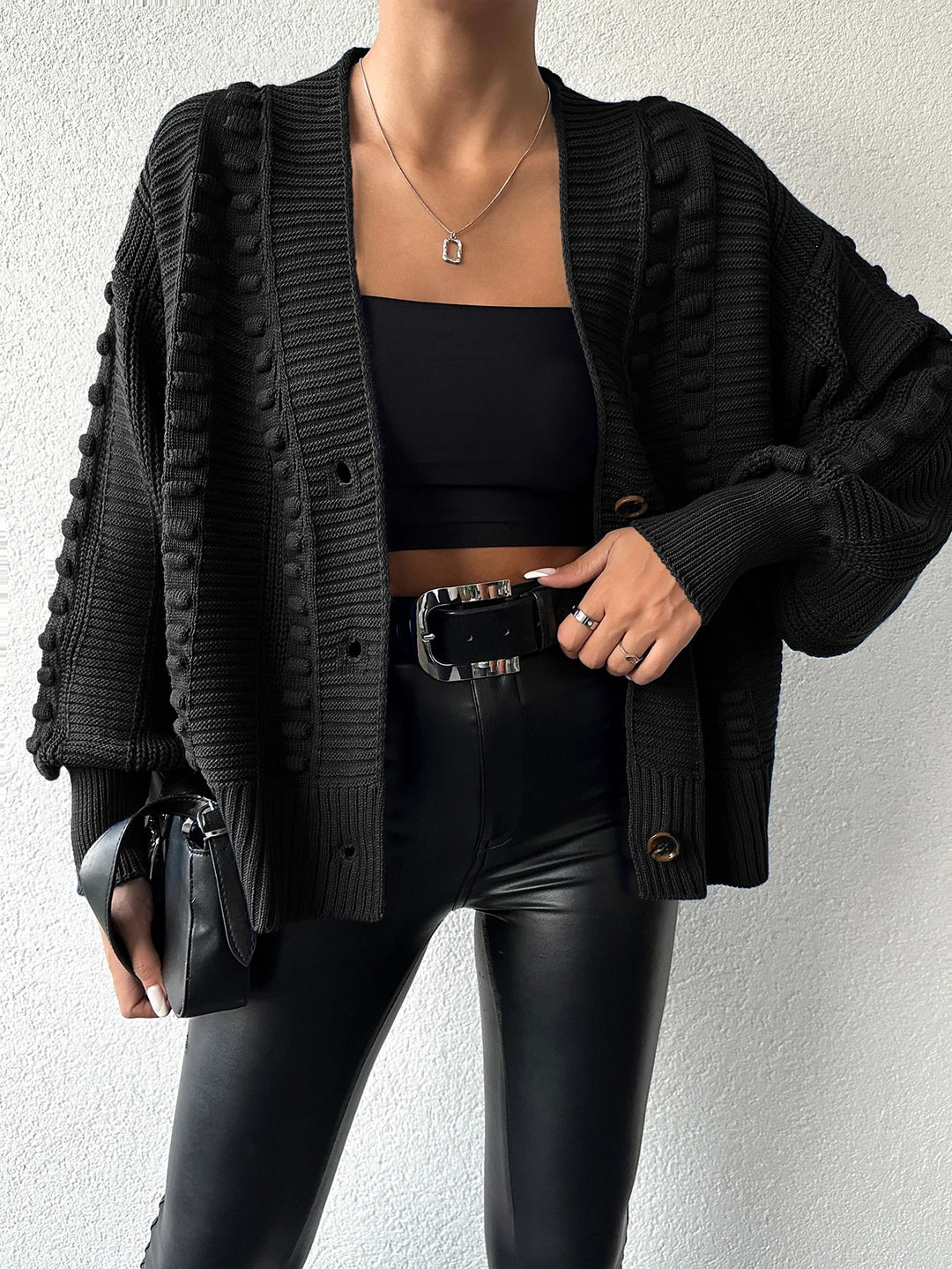 Cardigan SHEIN, negru
