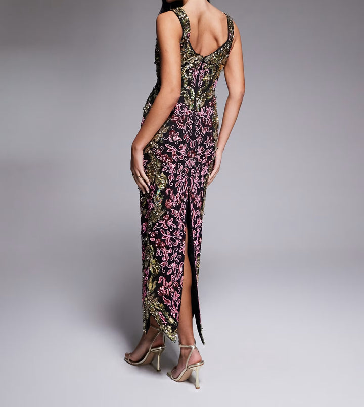 Rochie de ocazie ASOS, mix culori