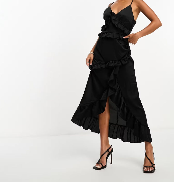 Rochie midi IN THE STYLE, negru