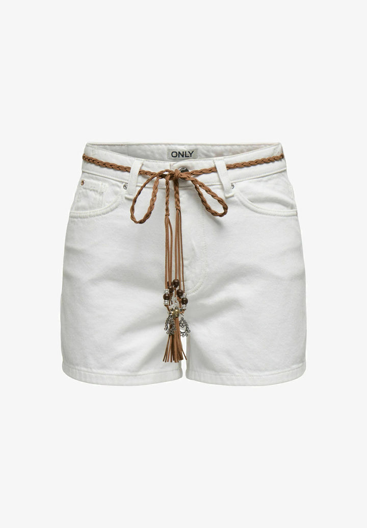 Pantaloni scurți de blugi ONLY, alb