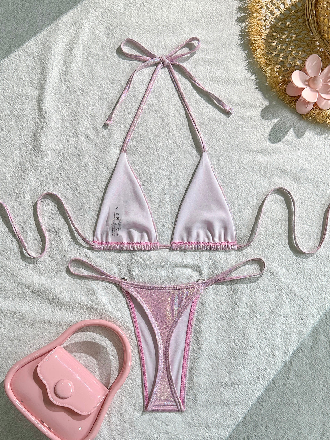 Set bikini SHEIN, roz