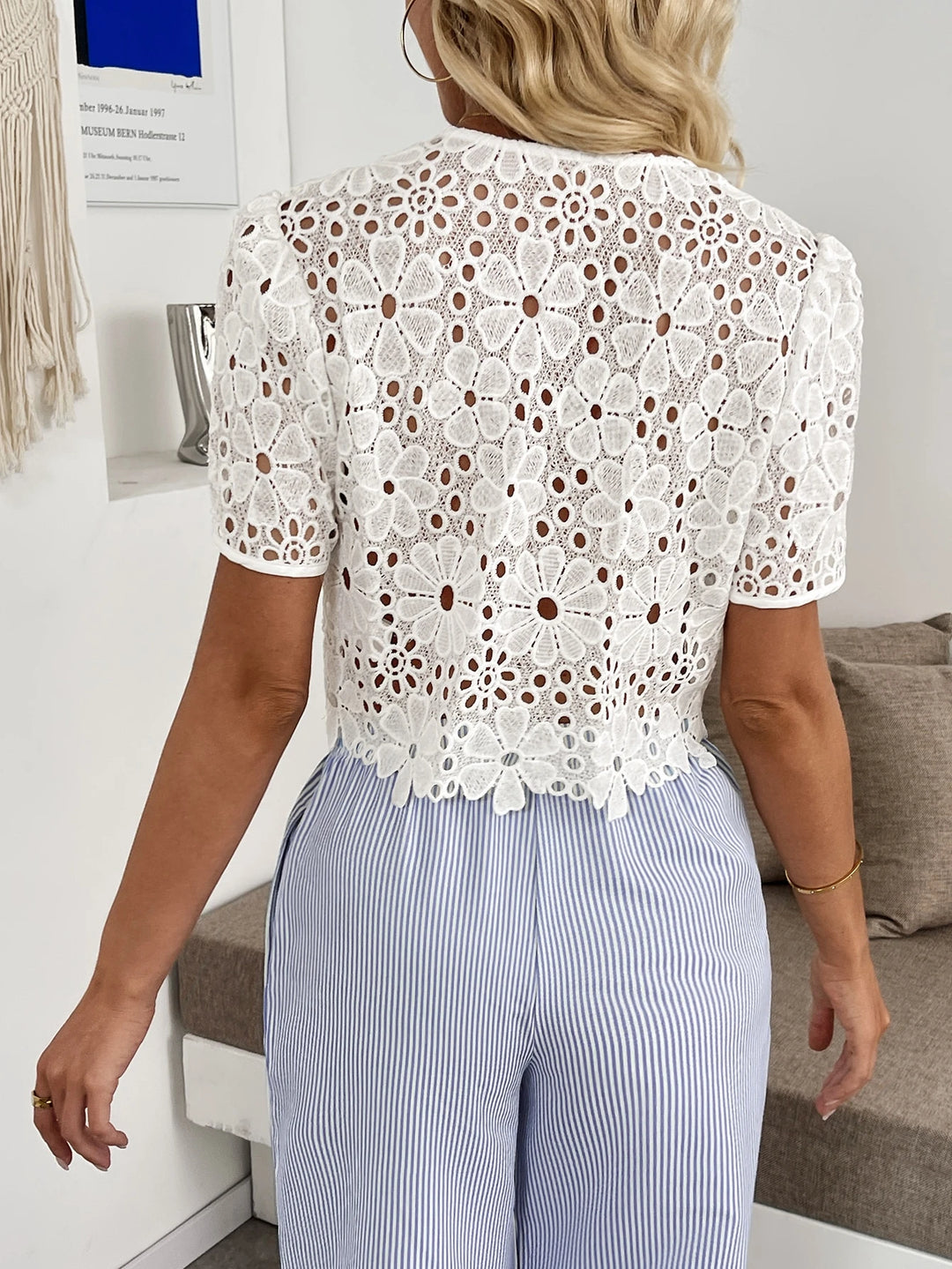 Top SHEIN, alb