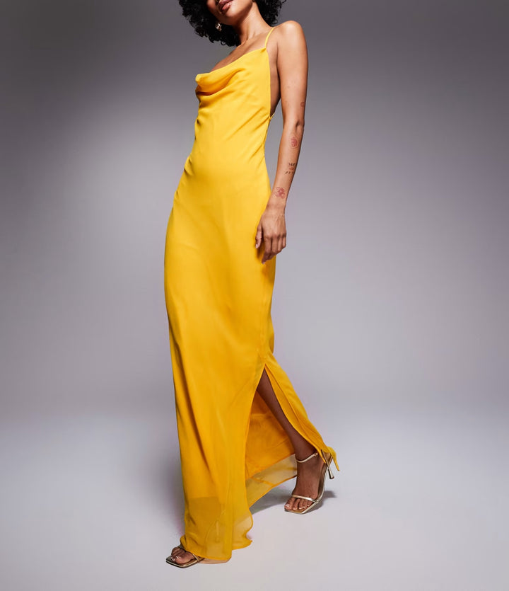 Rochie maxi ASOS, galben