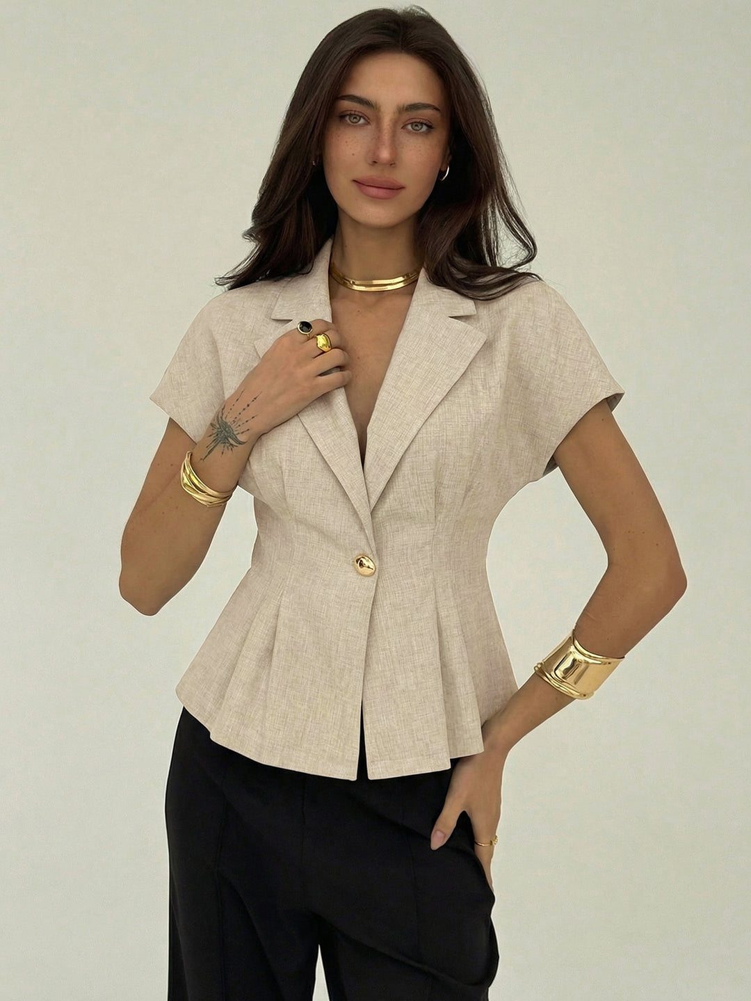 Sacou SHEIN, kaki