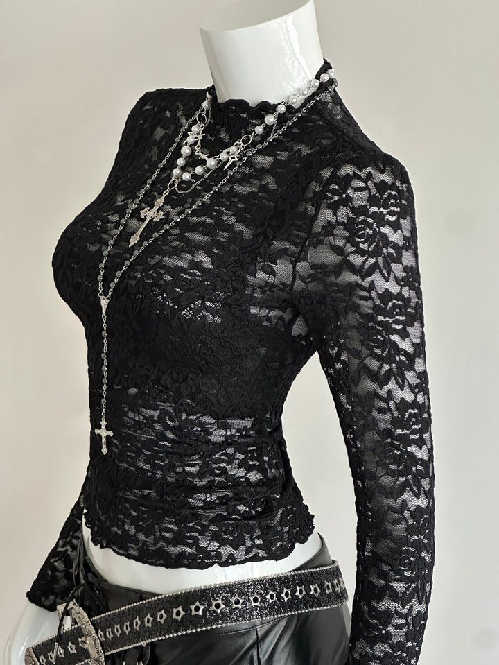 Top SHEIN, negru