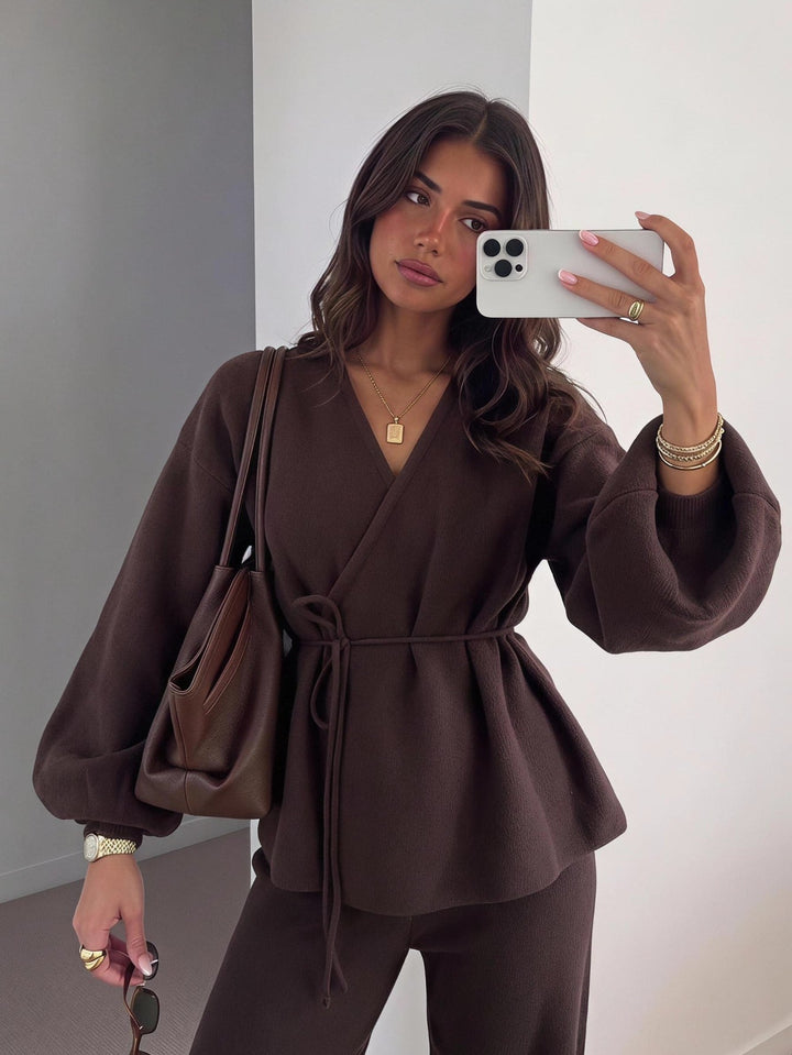 Cardigan SHEIN, maro