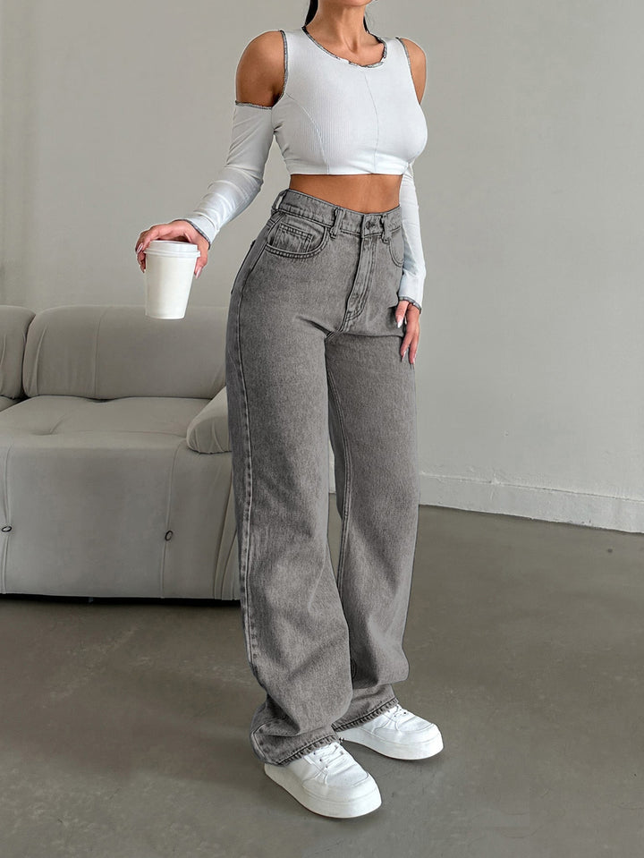 Jeans SHEIN, gri