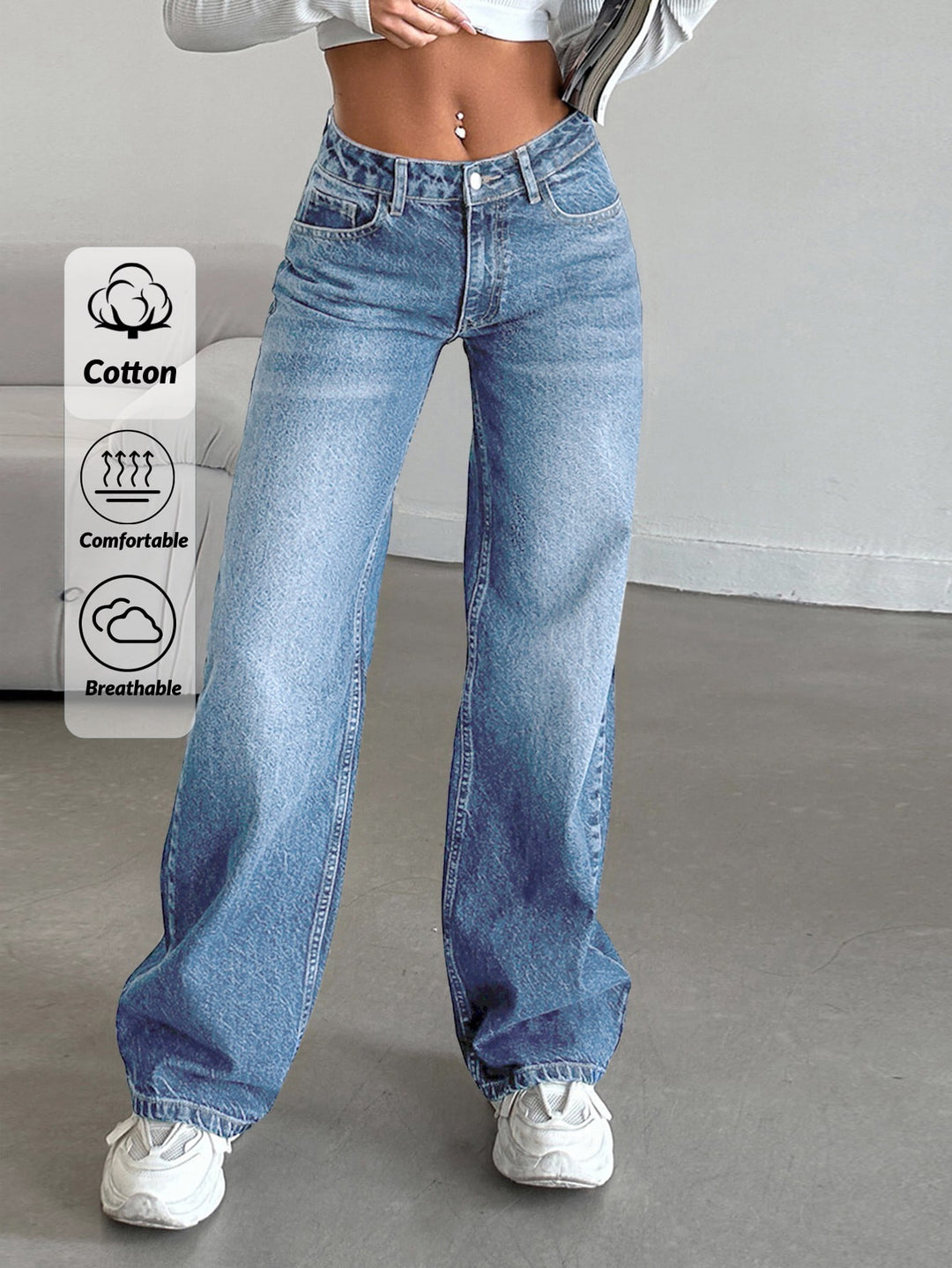 Jeans SHEIN, albastru