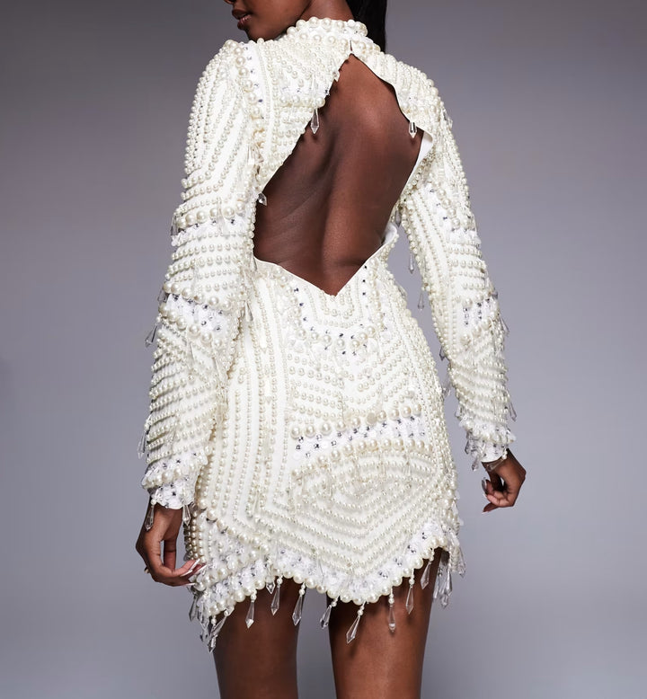 Rochie de ocazie Asos, alb