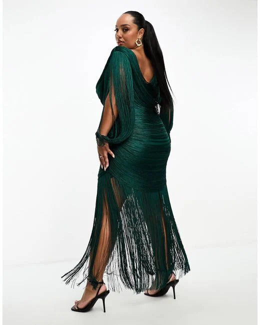 Rochie maxi ASOS, verde