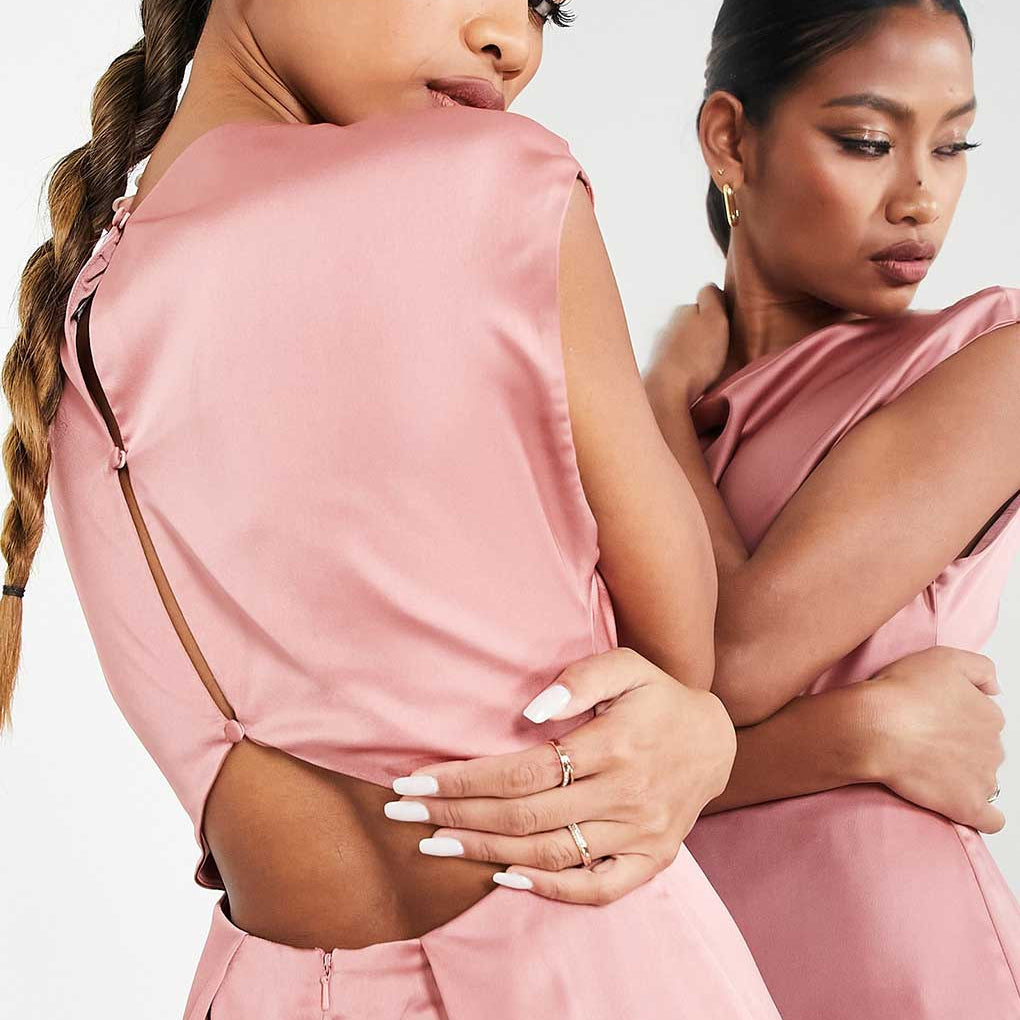 Rochie maxi ASOS, roz