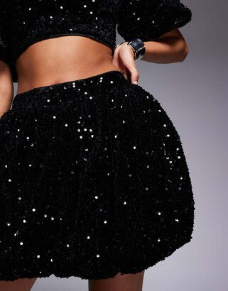Fustă mini ASOS, negru