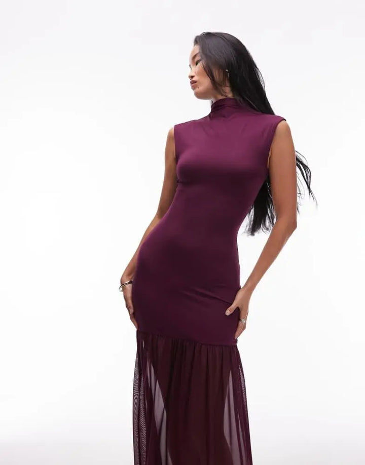 Rochie maxi ASOS, mov