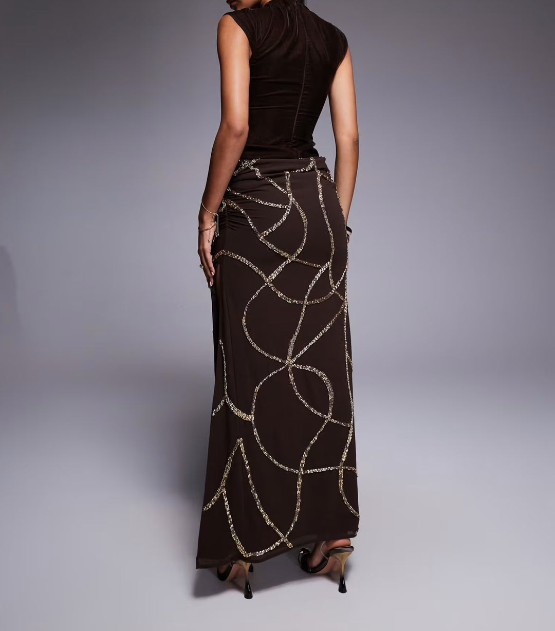 Rochie de ocazie Asos, maro