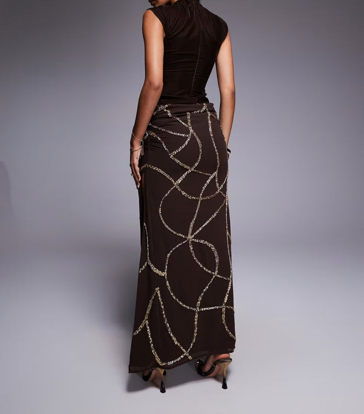 Rochie de ocazie Asos, maro