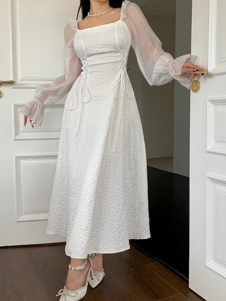 Rochie midi SHEIN, alb