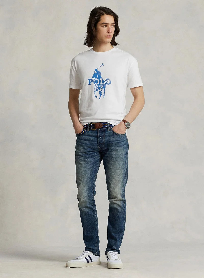 Tricou Polo Ralph Lauren, alb