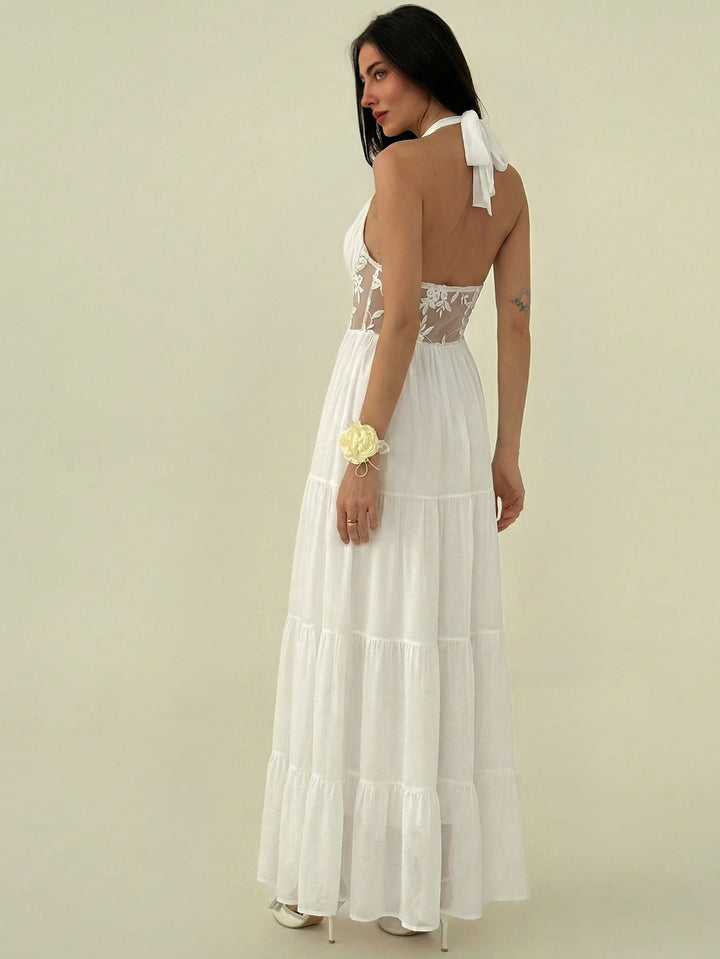 Rochie maxi SHEIN, alb