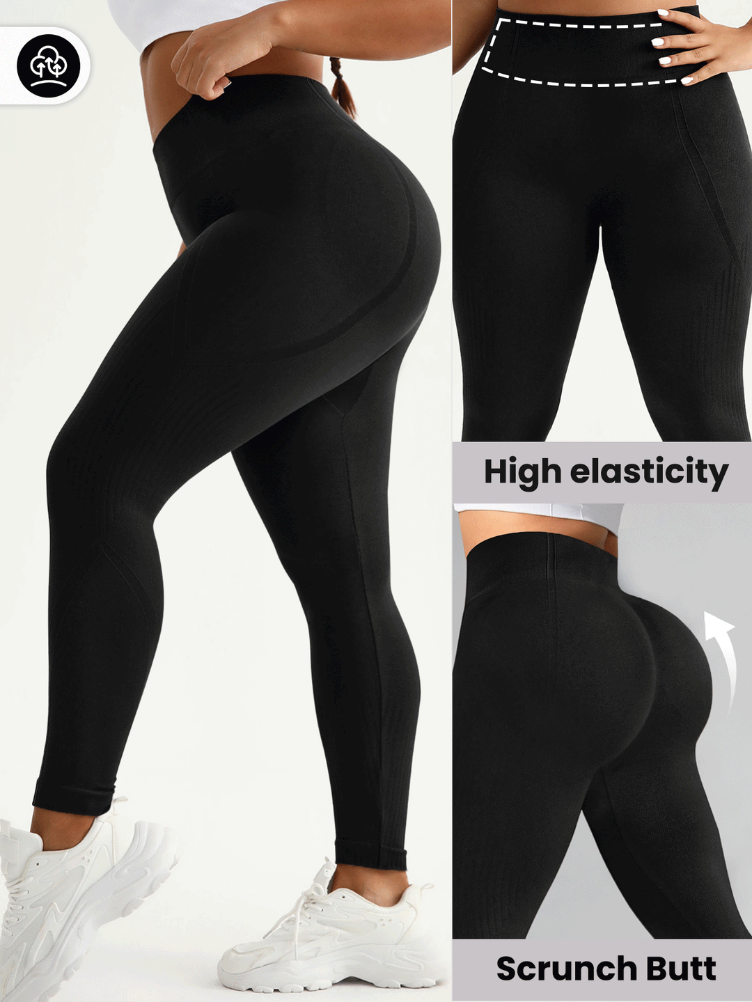 Colanti SHEIN, negru