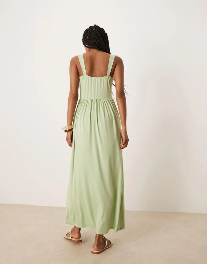 Rochie maxi ASOS, verde