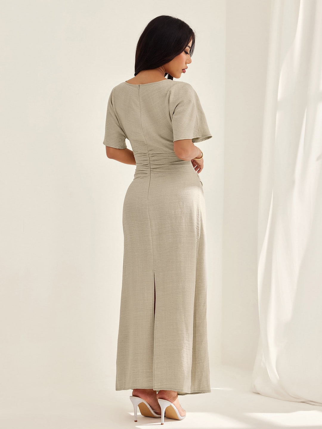 Rochie maxi SHEIN, portocaliu