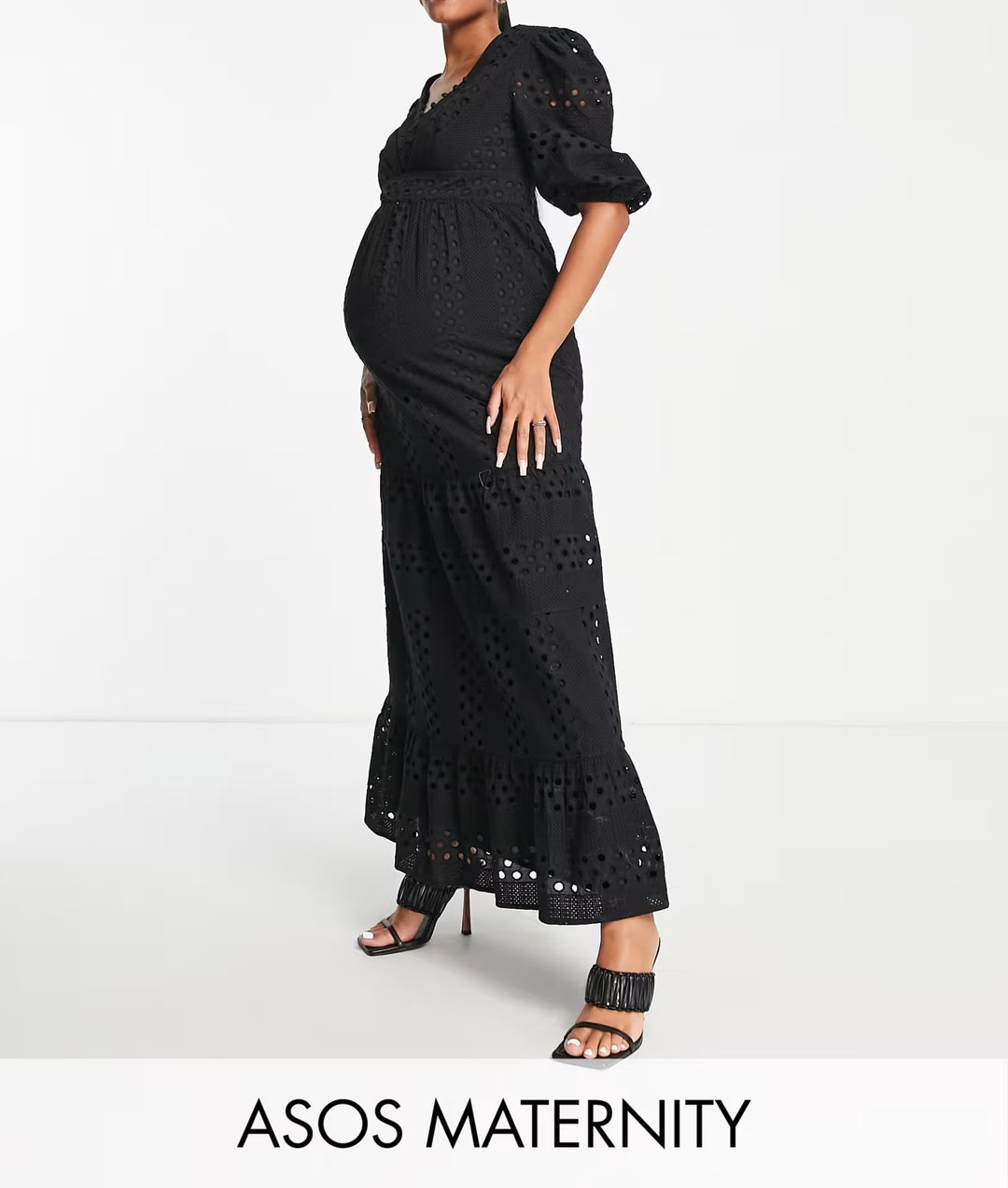 Rochie midi ASOS, negru
