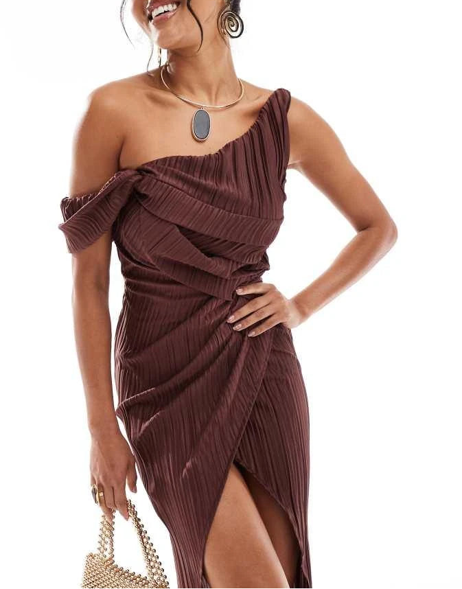 Rochie maxi ASOS, maro