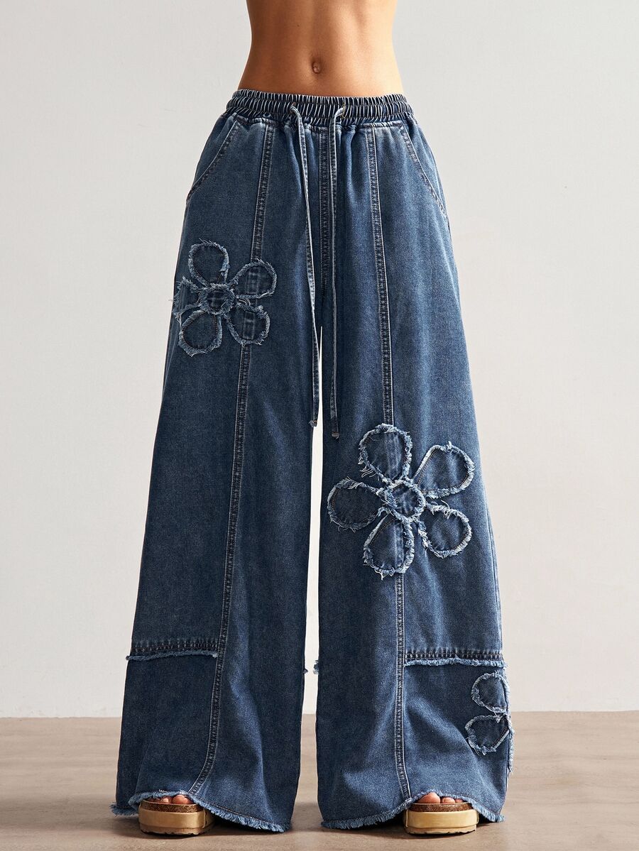 Pantaloni SHEIN, albastru