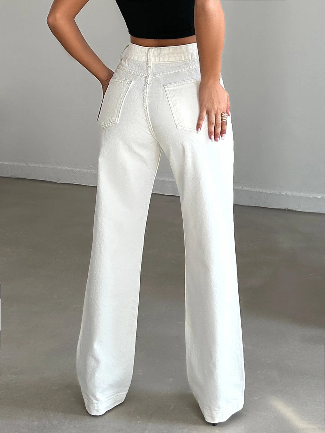 Jeans SHEIN, alb