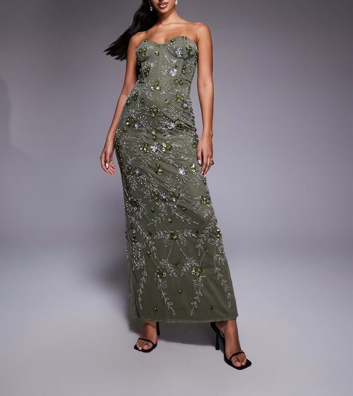 Rochie de ocazie ASOS, verde