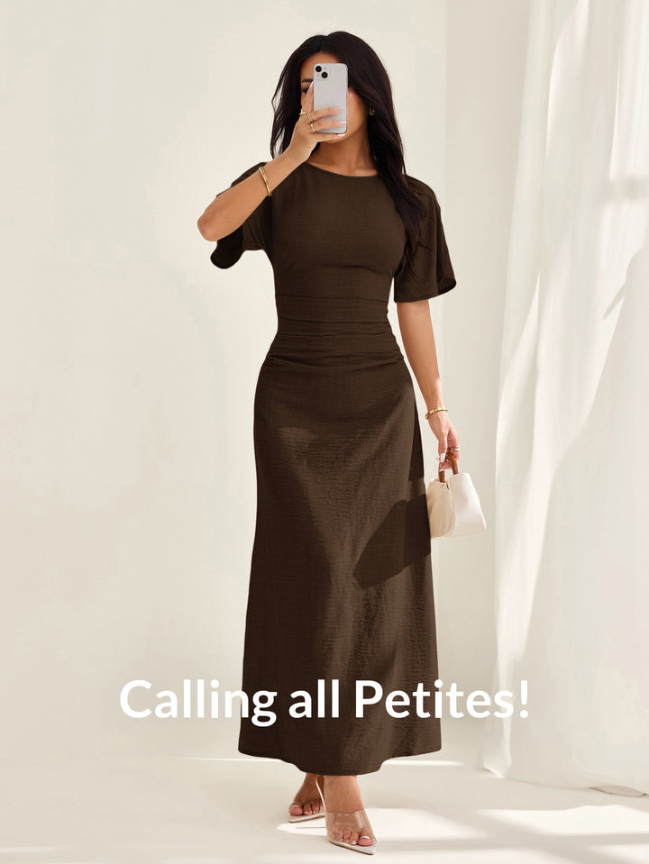 Rochie maxi SHEIN, maro