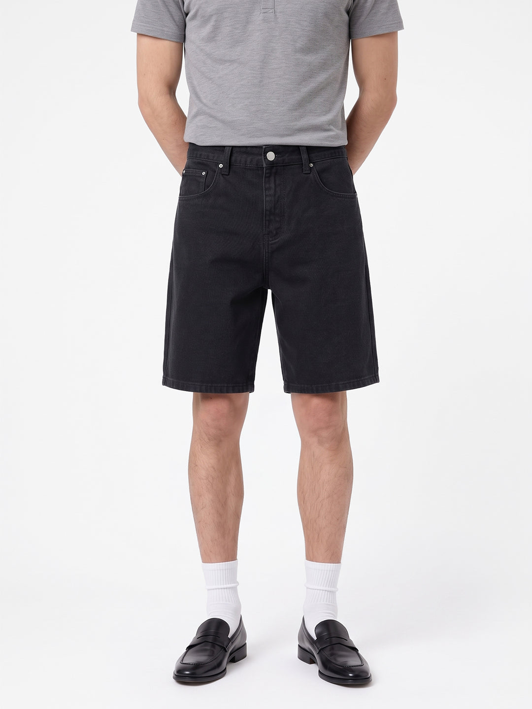 Pantaloni scurți SHEIN, negru