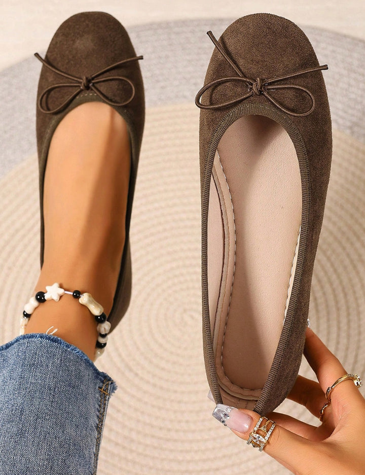Shein balerina cipők, barna