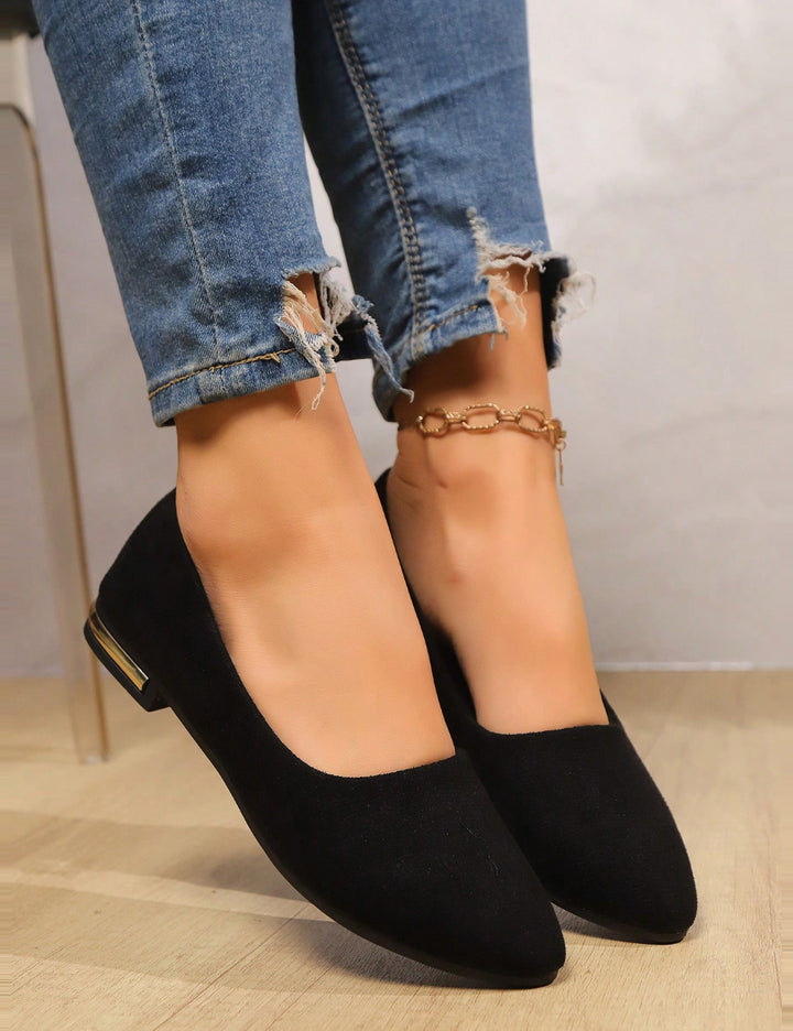 Shein balerina cipő, fekete