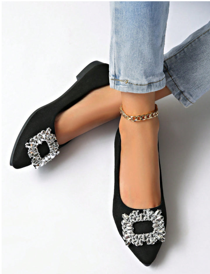Shein balerina cipő, fekete