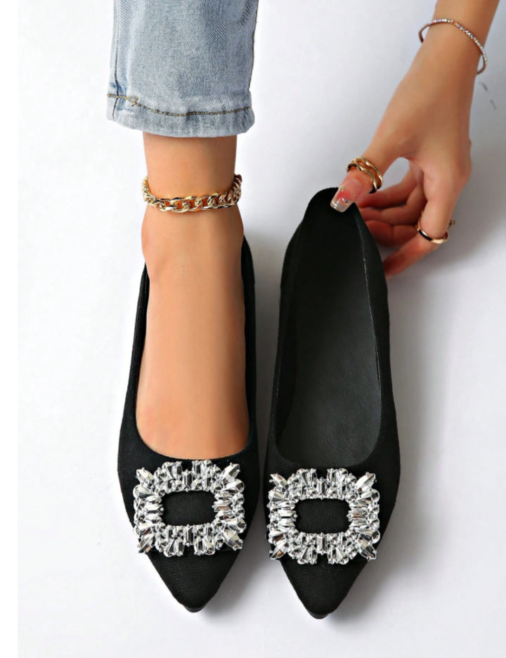 Shein balerina cipő, fekete