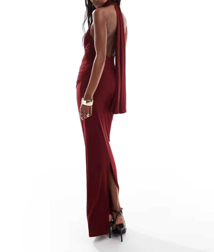 Rochie maxi ASOS, vișiniu