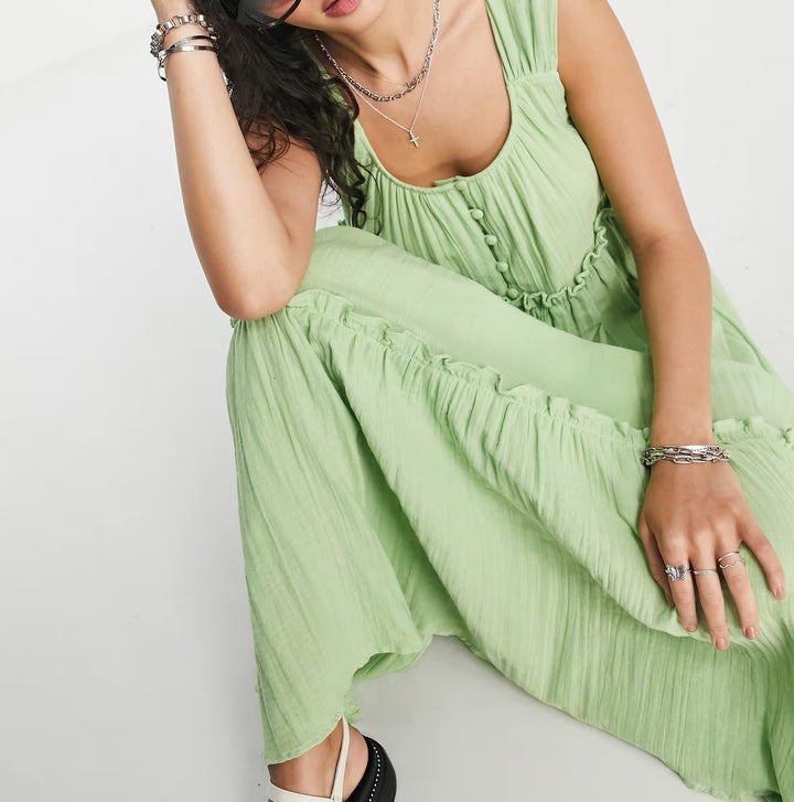 Rochie maxi Asos, verde