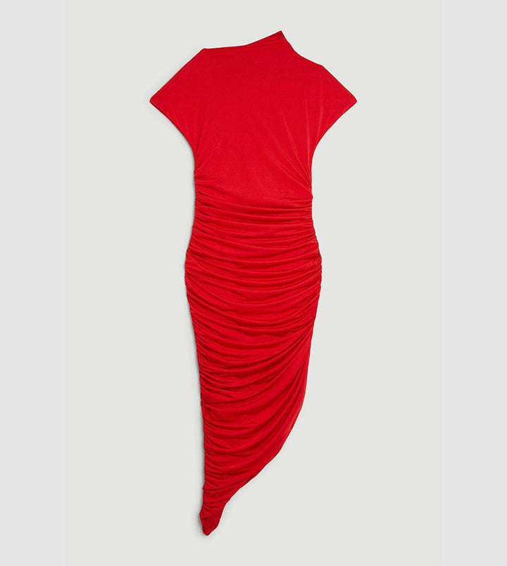 KAREN MILLEN piros midiruha