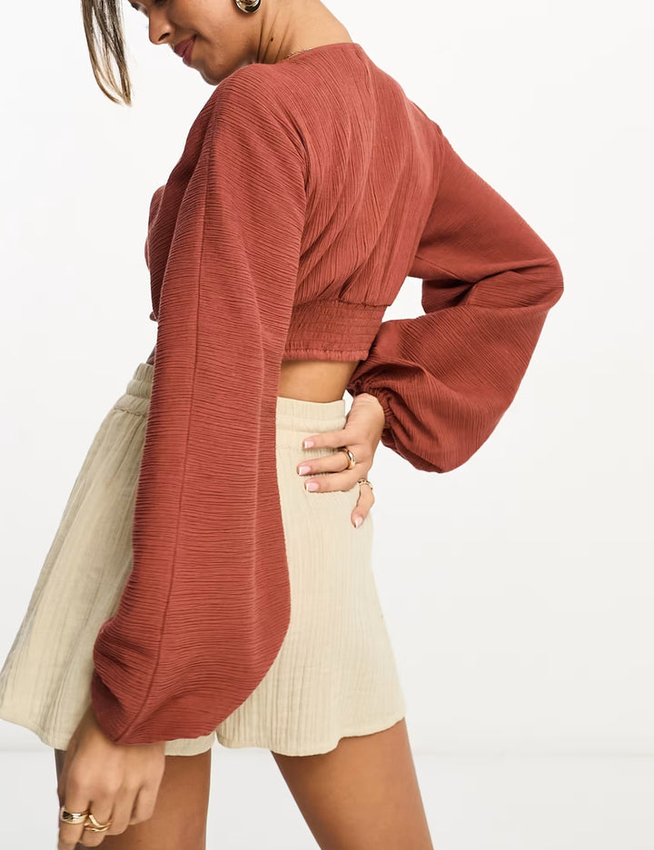 Bluză ASOS, maro