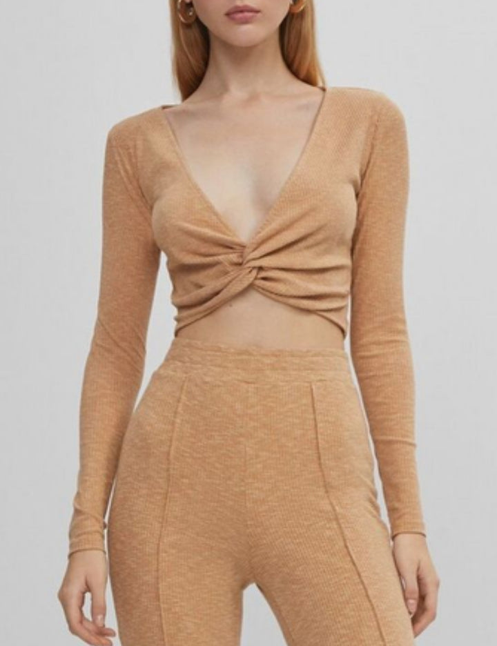 Bluză Bershka, maro